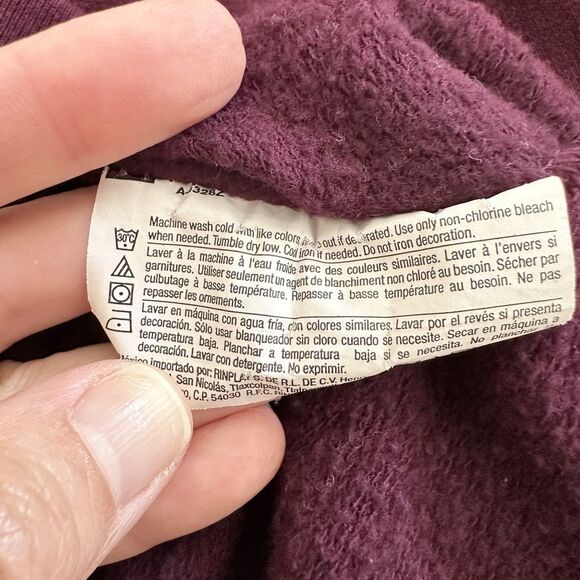 NWT Champion Sweatshirt Womens Size XL Maroon Crewneck Pullover Pink Logo - Picture 8 of 10